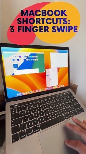 Macbook shortcuts 3 Finger swipe
