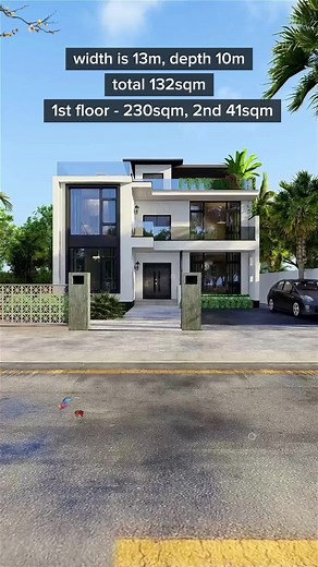 Elegant Modern Villa: Stylish Design, Spacious Interiors