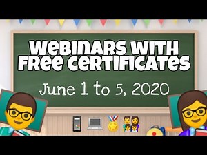 Webinars with free certificates June 1 to 5, 2020 by Vibal Group | How to join Vibal webinars?