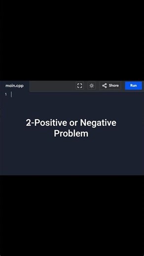 Check Number Positive or Negative 👨‍💻 | #C++ Problem-2🤓