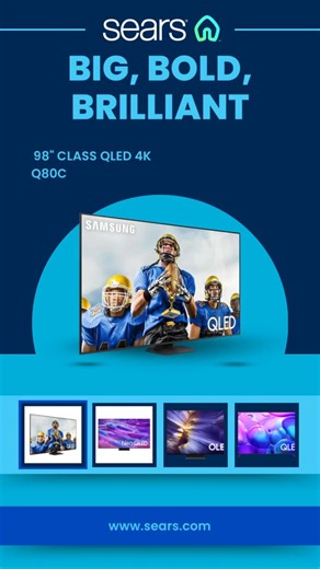 sears on Instagram: "See every moment come alive. Get up to 30% off Televisions plus an EXTRA 10% off Appliances & More, online only. 🗓️ Winter Home Refresh | Thu 1/15 @ Noon – Mon 1/19 @ Noon ✨ Tap the link in bio to refresh your viewing experience. [TVs, home theatres, Samsung, Sears]"