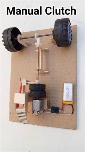 DIY Manual Clutch Mechanism #dcmotorproject #tech #dcmotor #diy #diyprojects #shots