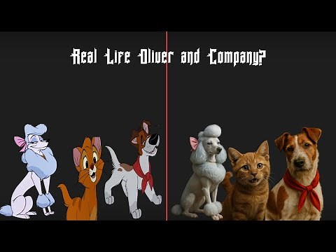 Oliver & Company Characters in Real Life | AI Transformation 🐶🐱✨
