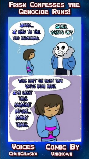 Frisk Confesses the Genocide Runs 💀 | Undertale Comic Dub