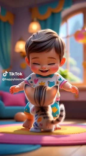 Joyful Kids Cartoon Clips Featuring Cute Animal Adventures