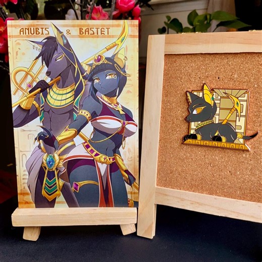 Anubis Enamel Pin   Print Combo - Etsy
