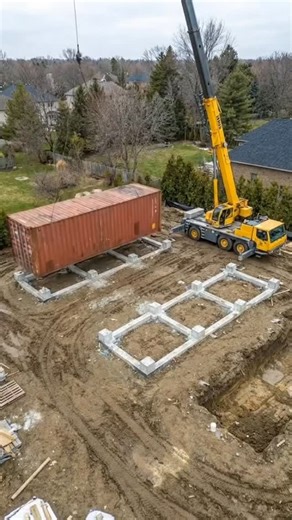 Container Home Design on Instagram: "How do you stack containers like this? 🏗️ Watch the complete Satisfying Transformation into a luxury villa with a pool. 💦 The pool filling part at 0:20 is surprisingly relaxing to watch! 👇 Rate this Cross-Design from 1 to 10! #SatisfyingTransformation #ContainerHome #Architecture #Construction #LuxuryDesign PoolDay HomeGoals"
