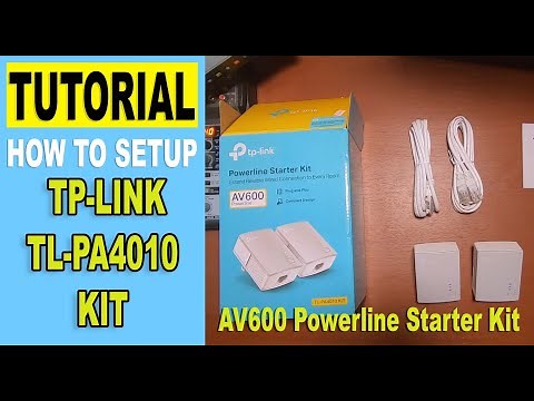 How to Set Up TP-Link AV600 TL-PA4010 KIT Powerline Starter Kit