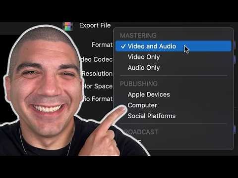 Best Final Cut Pro Export Settings for Long Videos for YouTube (in 91 seconds)