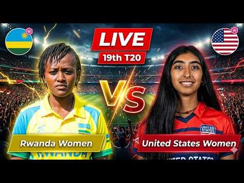 🔴 Rwanda Women vs United States Women | RWA-W vs USA-W 19th T20 | Live Cricket Score & Commentary