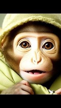 Monkey baby - rescue baby monkey for adoption #babymonkey