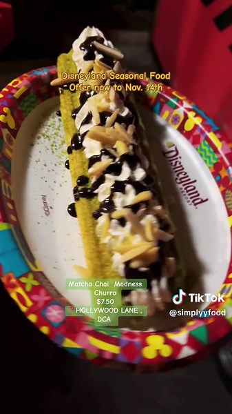 Disney Foodie! Try this disney seaosnal food offer: Matcha Chai Madness Churro. When i heard there is a matcha churro, you know I ran over to Disney California Adventure to try it! . . . #disneyfood #disneychurros #disneyseasonalfood #disneyhalloween #matcha #chai #churro #disneyland #dca