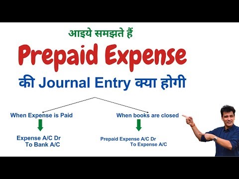 Prepaid Expense की Journal Entry क्या होगी | Rules of Debit and Credit | Accounts