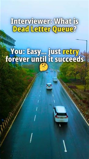 Day 19/365 🚀 Dead Letter Queue explained. Answer in comment👉🏻 #explore #viral #interview #fyp #queue