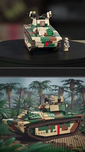 LVT(A)-4 Amtank - Tracked Armored Amphibious Fire Support VehicleNew fully updated edition, based on the Marines 2nd Armored Amphibian Battalion 1944-45. Includes custom Marine crewman and more than 30 additional custom printed parts!#brickmania #brickarms #usmarines #usmc