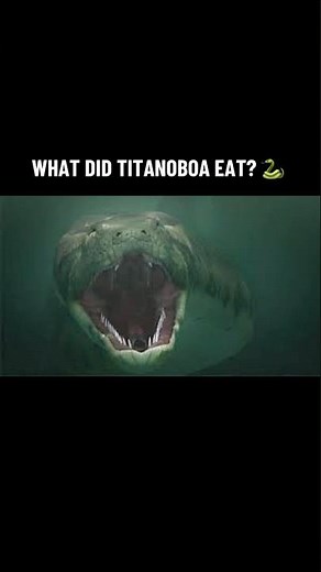 What Did Titanoboa Eat? 🐍 Prehistoric Predator #shorts