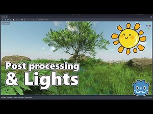 Realistic lights and post processing setup in godot 4
