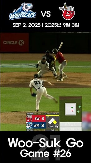 2025/09/03 #고우석 #하이A 스물여섯번째 경기 #WM #shorts #baseball #kbo #milb #mlb #lgtwins #야구 #sports