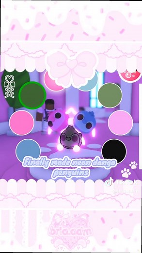 Neon dango penguins! 🍡 #adoptme #roblox #cute #pet #neon | penguins