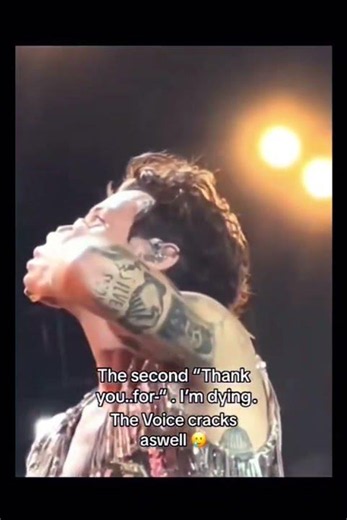 He poured his heart out for "Love On Tour"♥️ #harrystyles #onedirection #trending #blowup #fyp