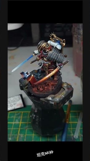 Warhammer 40k minatures painted and kitbashed in a (mainly samurai) Japanese style.