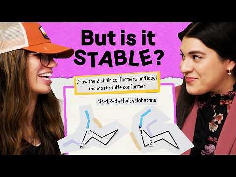 Drawing the Most Stable Chair Conformation of cis-1,2-dimethylcyclohexane