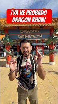 I've already tried the "New" Dragon Khan! 😱 #portaventura #portaventuraworld #rollercoaster