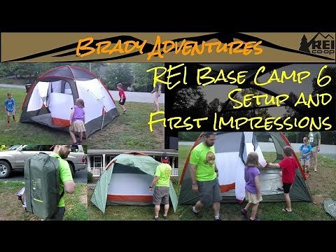 The Amazing REI Base Camp 6 Tent Setup and First Impressions