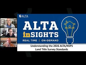 Understanding the 2026 ALTA NSPS Land Title Survey Standard