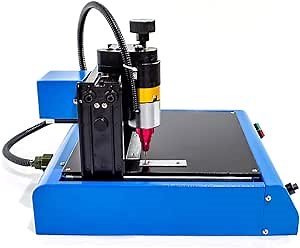 Electric Metal Marking Machine,Engraving Machine Tools for Nameplate,Dog Tag Steel ID Card Stainless Steel Plastic Engraving,Marking Speed 50mm/s,0.05-1mm Marking Depth,110V 400W