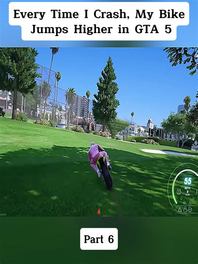 Every Time I Crash, My Bike Jumps Higher in GTA 5-Part 6#AmazingHD #game #GTA5 #GTA6 #gtafunny #gtaonline #cargame #gtamods #fyp #foryoupage