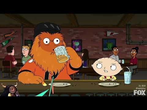 Philadelphia Flyers Mascot Gritty on Family Guy