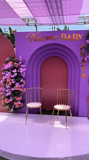 Ghana Traditional Wedding Backdrop for Baby Anaya