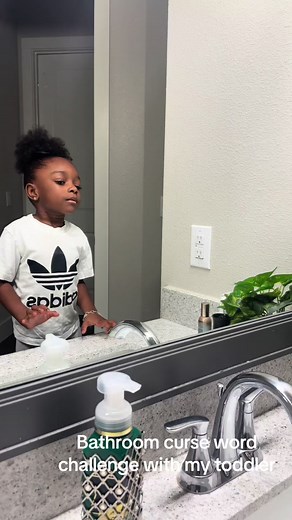 Bathroom Curse Word Challenge with My Toddler