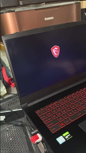 Laptop MSI, boot menu.👍