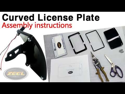 ZEEL Design - Curved license plate assembly
