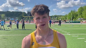 Colton Dean after qualifying in 4 individual events | PIAA District 7 (WPIAL) AAA Championships
