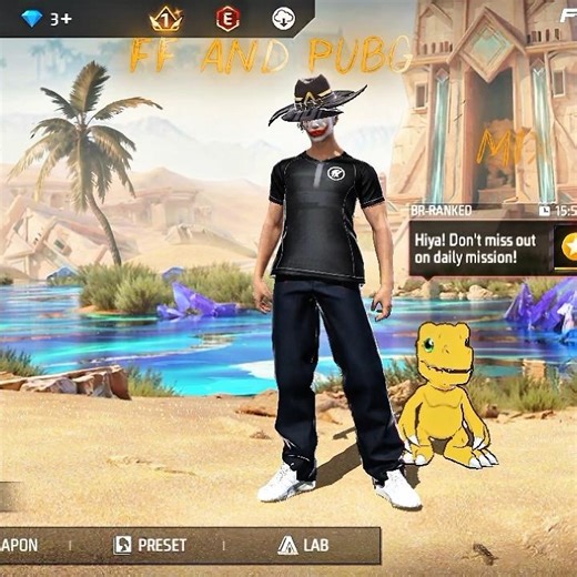 FREE FIRE AND PUBG MIX GAME #freefire