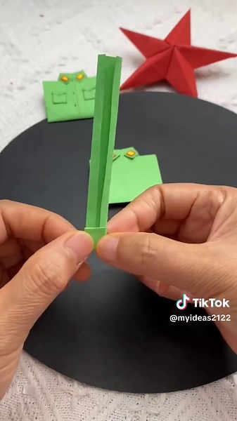 DIY Handmade Red Army Uniform Origami Tutorial