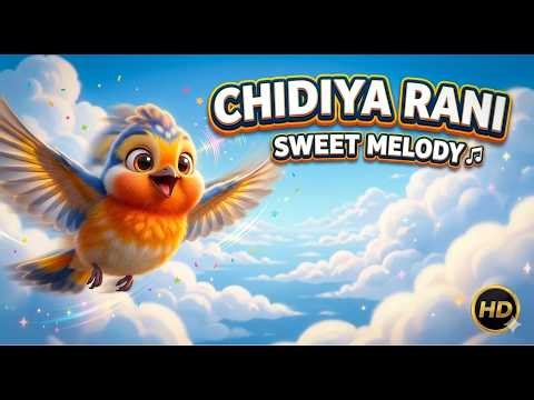 Chidiya Rani Udi Udi 🐦 | Hindi Nursery Rhymes for Kids | Kids Animated Songs
