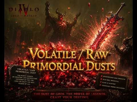 Infinite farming Volatile/Raw Primordial Dusts for Transfigured Weapon with Gem Strength