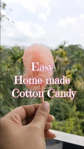 Homemade cotton candy (no machine) #food #sweet