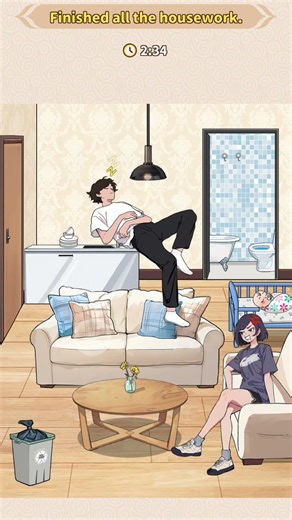 Brain puzzle tricky quest level 140 solution walkthrough (Eager chores)