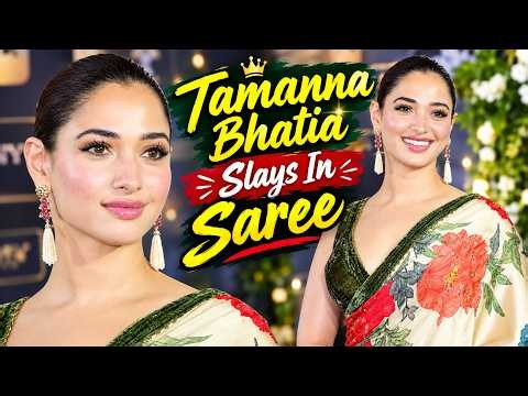Tamanna Bhatia STUNS in Saree at VVAAN Promotion With Sidharth Malhotra 🔥 | Gorgeous Look