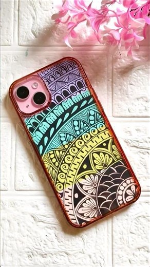 DIY Mandala phone cover #mandala #phonecase #art #colors #pattern #ytshorts