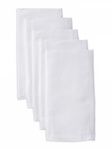 Gerber 100% Cotton and Polyester Prefold Cloth Baby Diaper, White 5 Pack