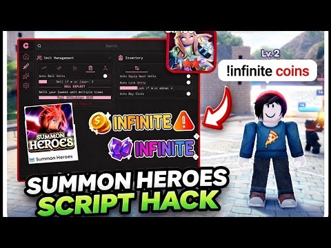 [ NEW ] Summon Heroes Script Hack - ROBLOX SCRIPTS - Infinite Coins, Infinite Gems and More!