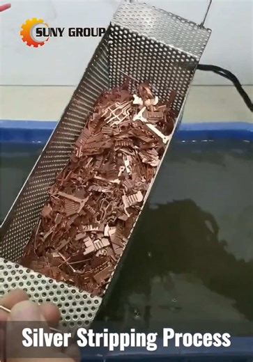 Magic! Silver Stripping Process - Amazing Recovery💰♻️ #silverextraction #silverrefining #preciousmetalrecovery #electrolytic #silverstripping