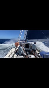 Chris Taylor’s Le Tiroflan flying downwind in ideal Class40 conditions. The team managed to finish third in PHS in this year’s Rolex Sydney Hobart | Cruising Yacht Club Of Australia