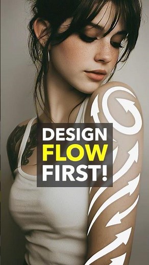 When designing a tattoo, design the flow first!
